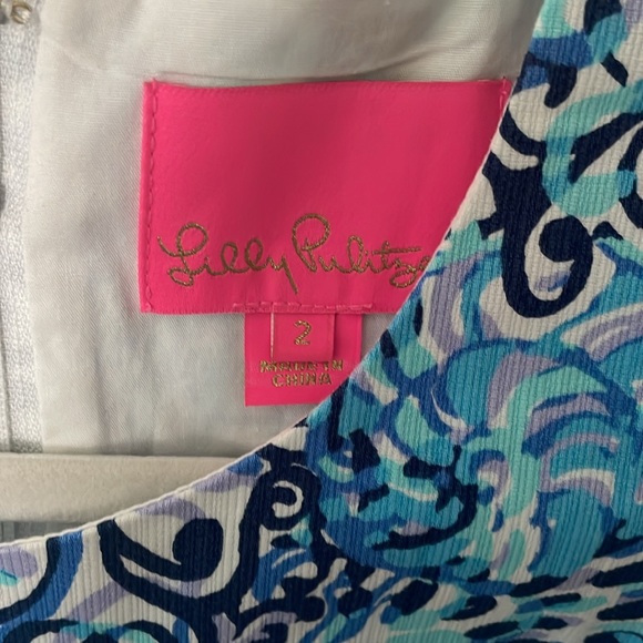 Lilly Pulitzer dress with white side detail and bows - Picture 3 of 4